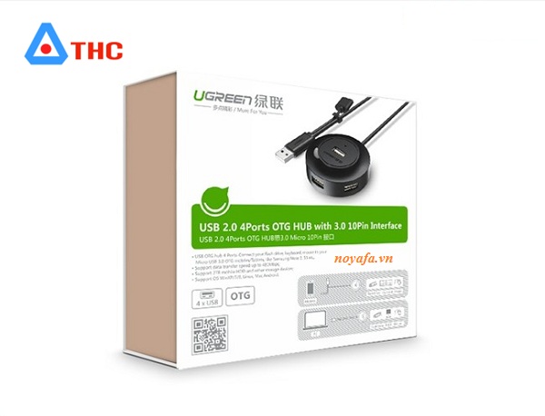 Bộ chia USB Hub 4 cổng OTG Ugreen 